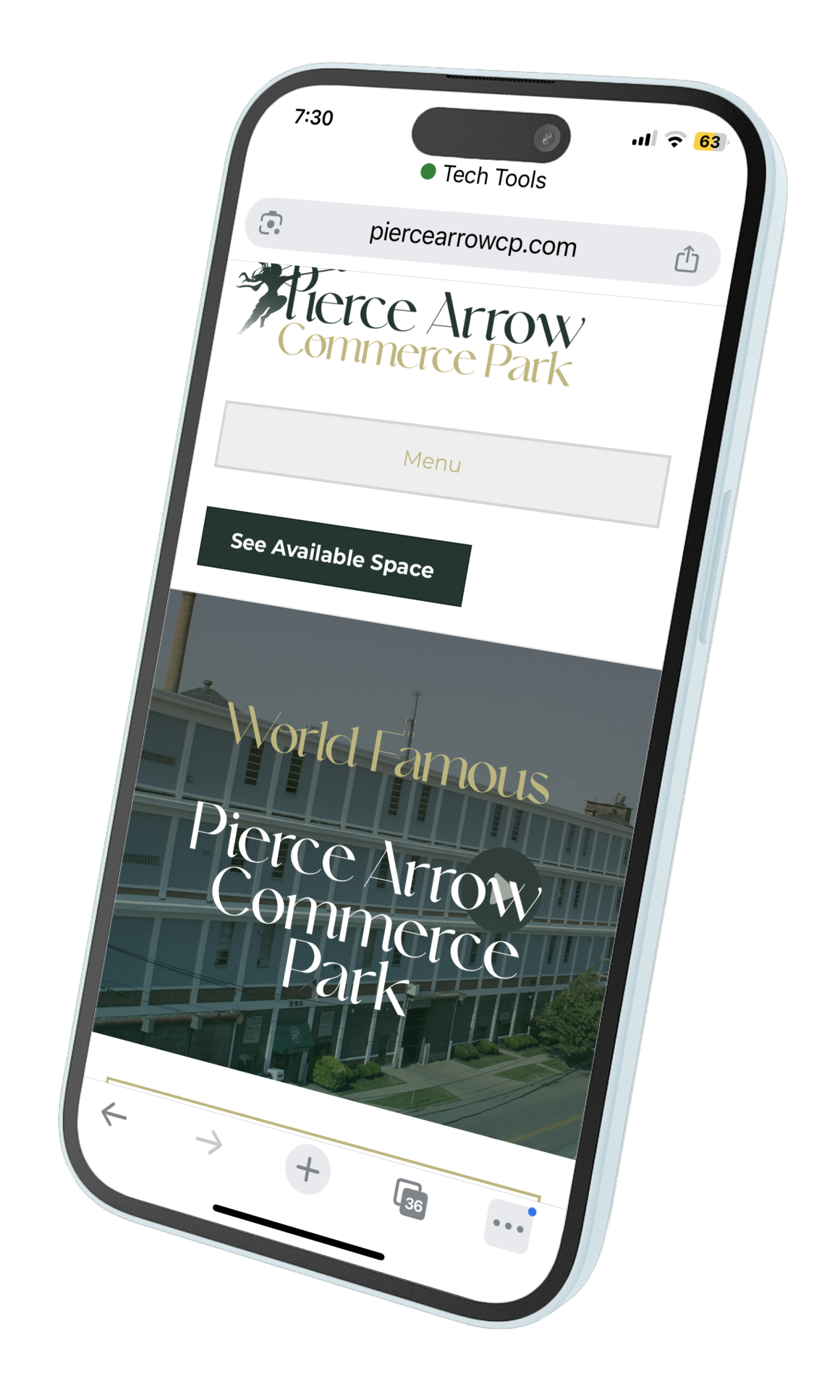 Visit Pierce Arrow Commerce Park Sitemap